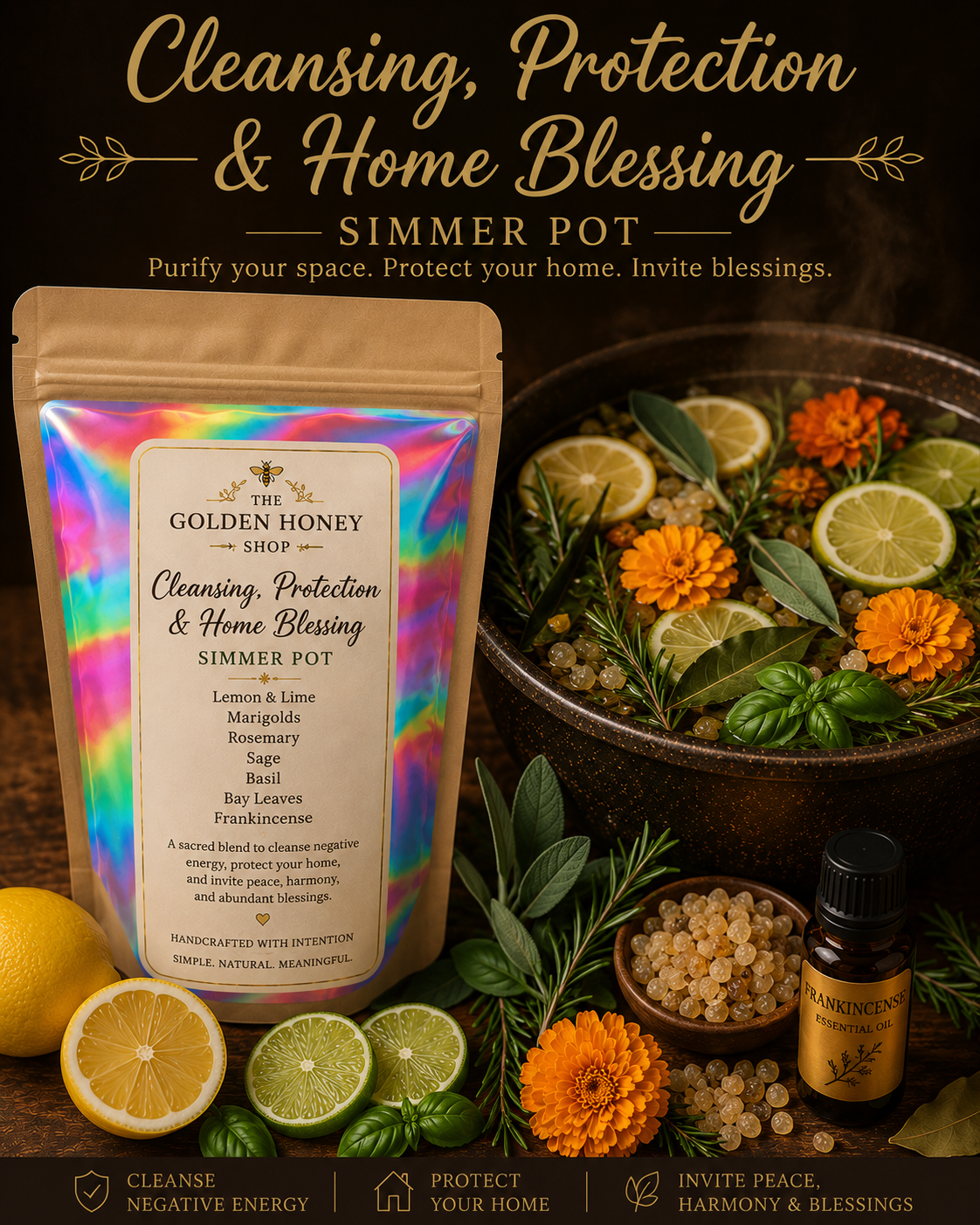 Cleansing, Protection & Home Blessing Simmer Pot
