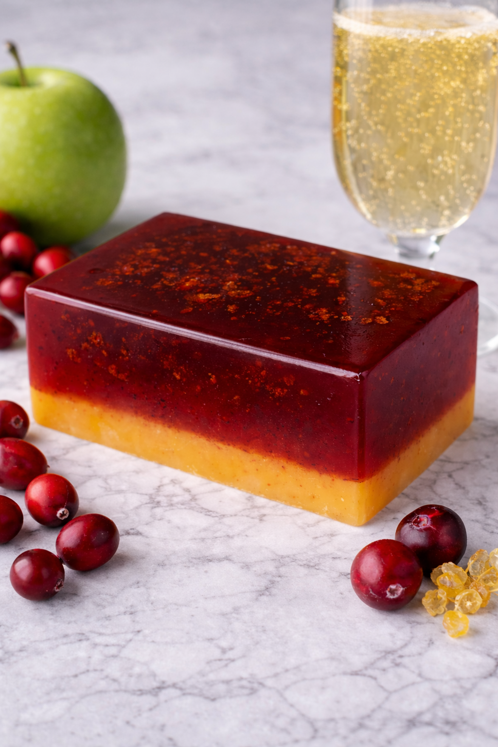 Cranberry, Apple & Champagne with Honey Soap Bar