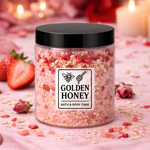 Strawberry Oatmeal Bath Soak