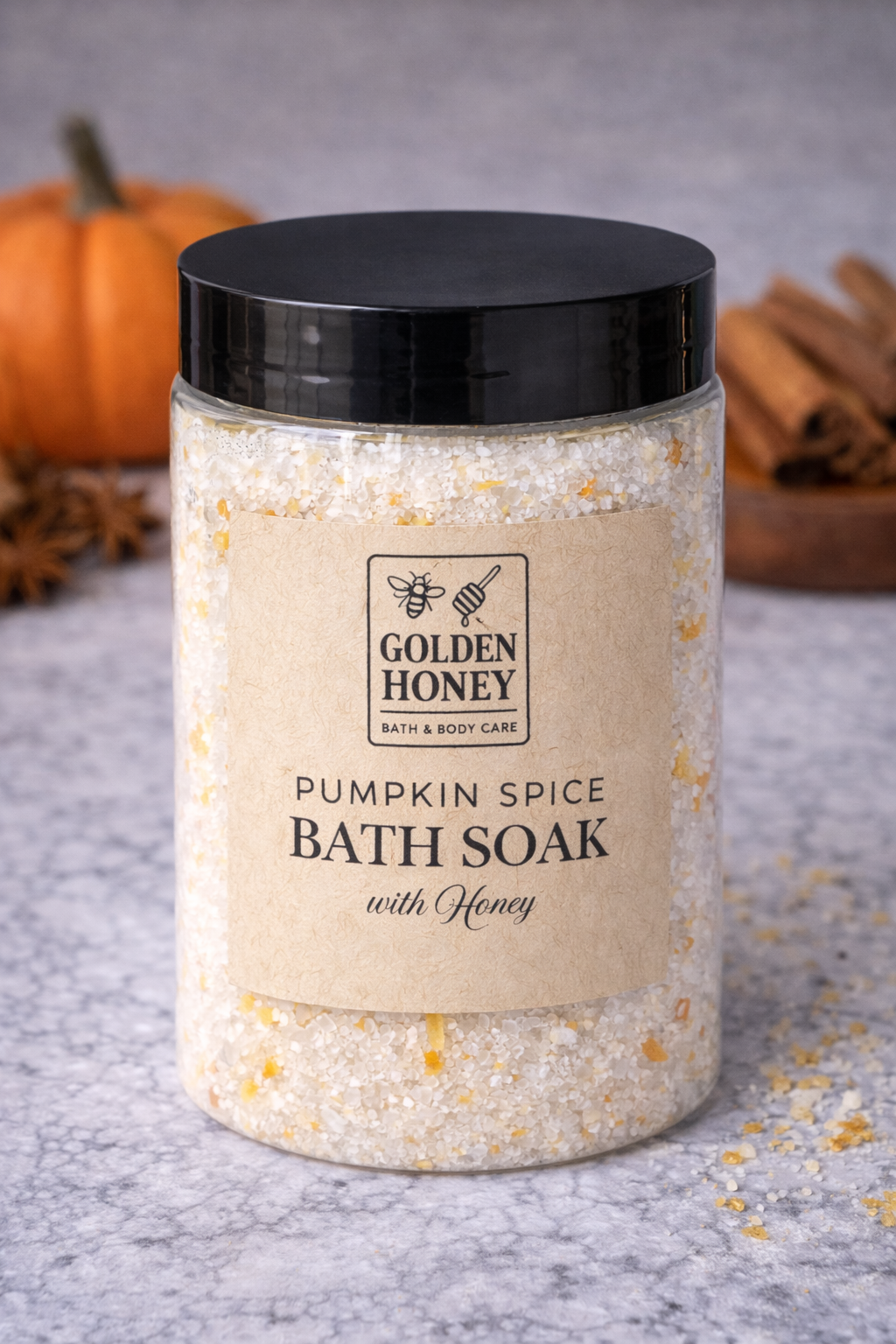 Pumpkin Spice Bath Soak with Honey
