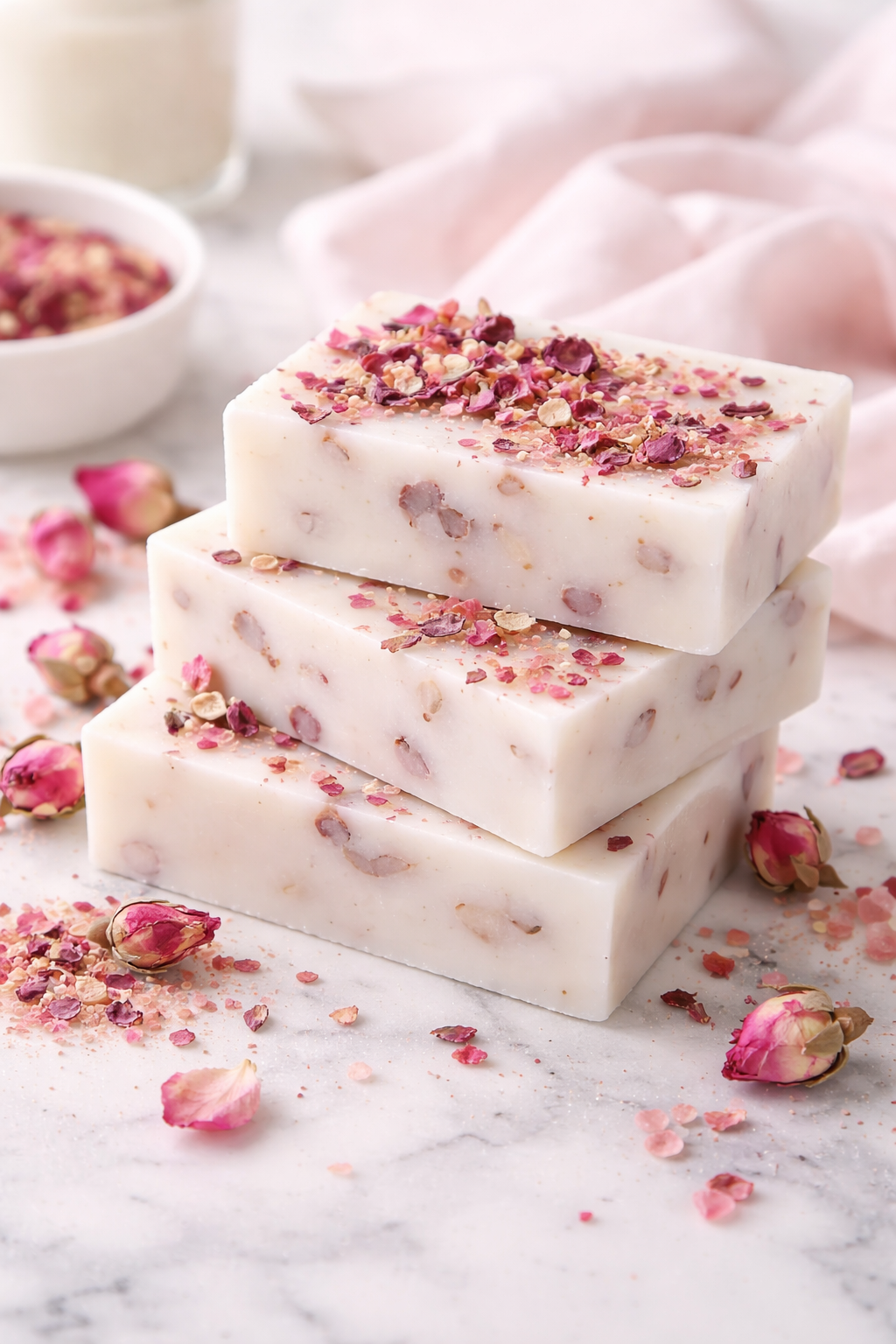 Rose Vanilla Botanical Soap Bar