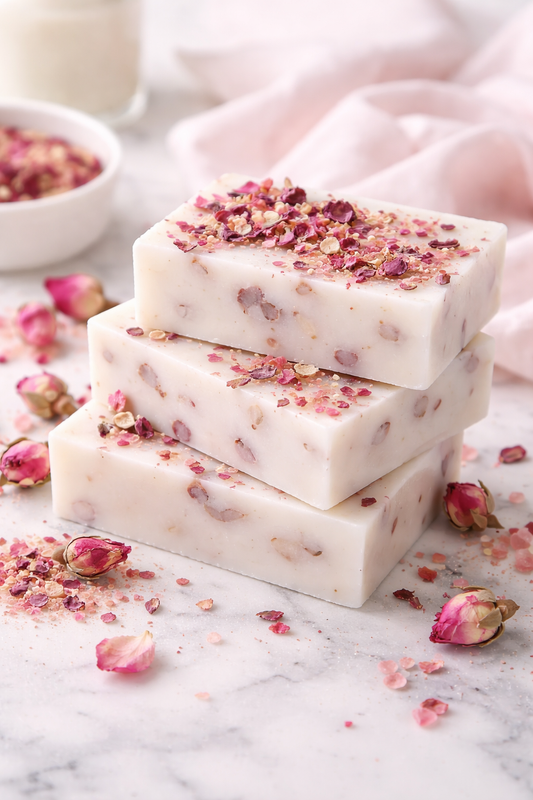 Rose Vanilla Botanical Soap Bar